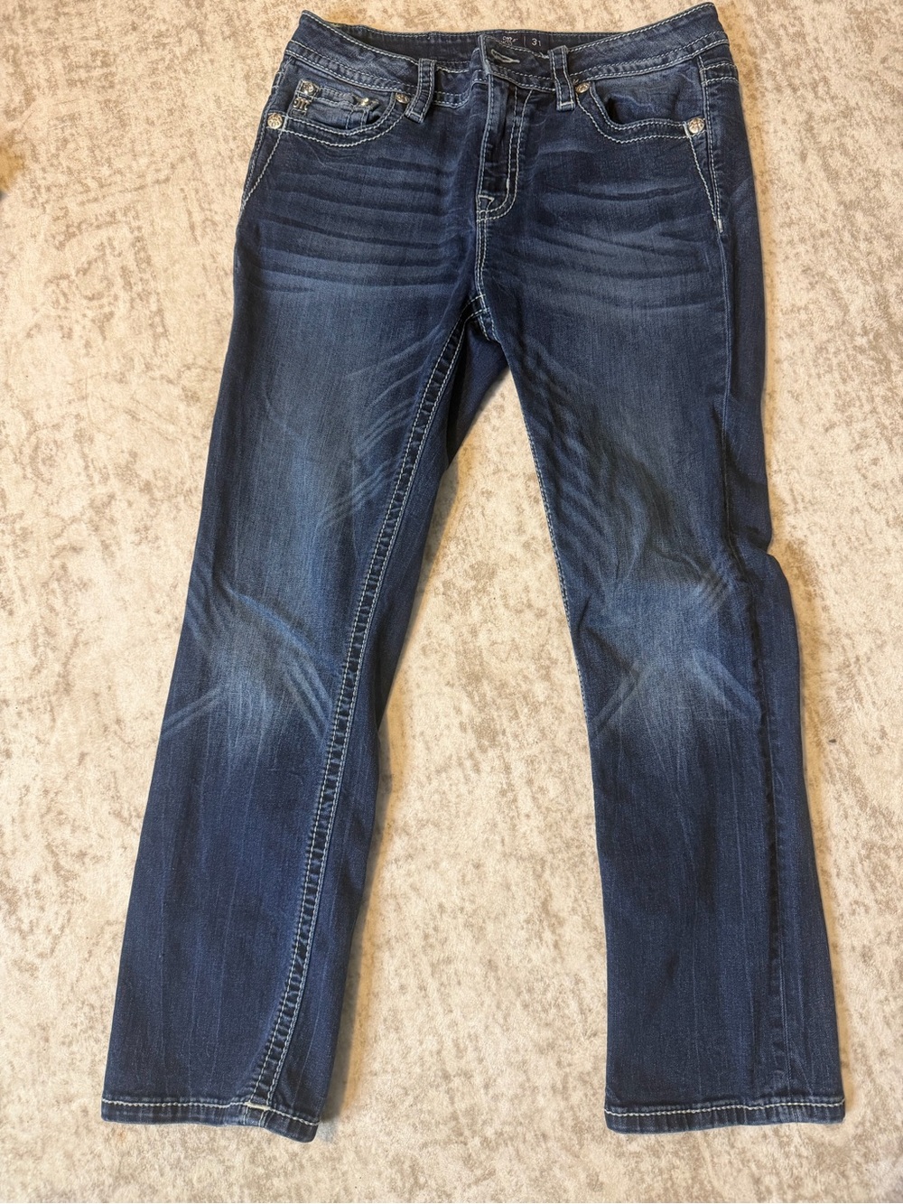 Miss Me Dark Blue Boot Cut Jeans